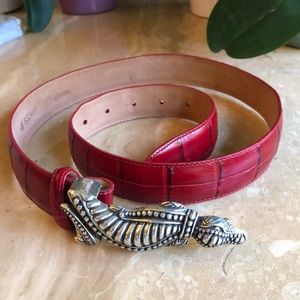 Vintage 1995 Brighton Leather w/ Alligator Buckle